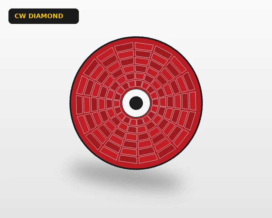 Cupe diamantate pentru slefuit CW-4-1, 100mm