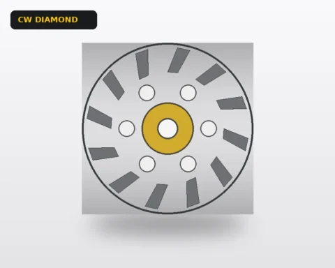 Disc/Cupa diamantata pentru slefuit CW-6-1, 150 mm