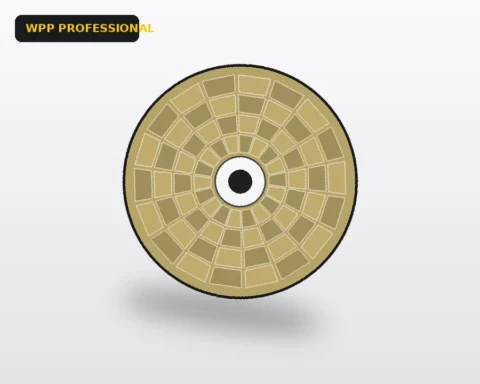 Pad diamantat pentru lustruit WPP-8 / 100mm